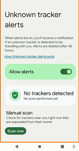 Unknown Tracker Alerts Details