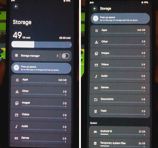 xperia storage