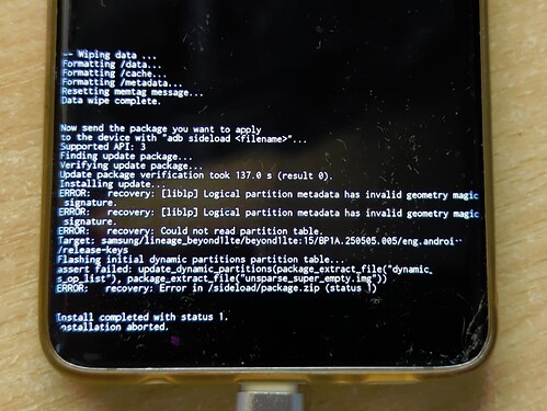 dynamic partition error
